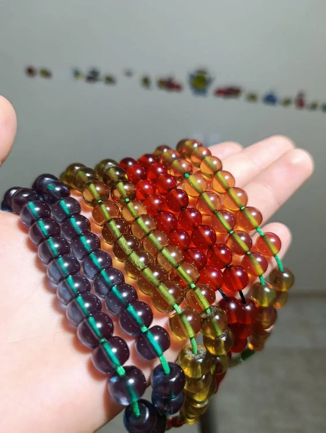 چهار عدد تسبیح سندلوس خوش رنگ|جواهرات|کرمانشاه, |دیوار