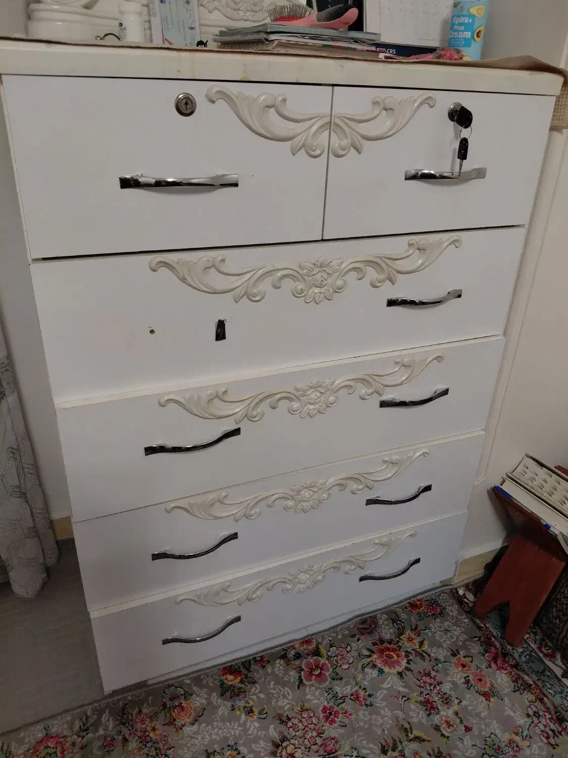 دراور۵کشوبه همراه آیینه|جاکفشی، کمد، دراور|تهران, سلیمانی|دیوار