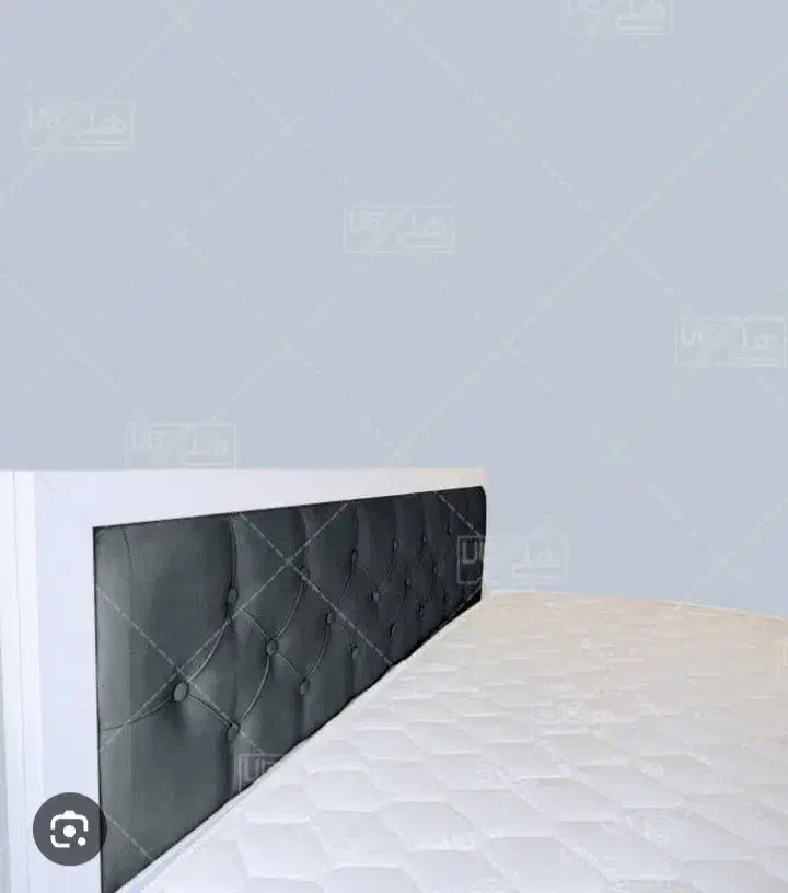 تخت دونفره لمسه ای قاب دار با تشک درحدنو|تخت و سرویس خواب|قزوین, |دیوار