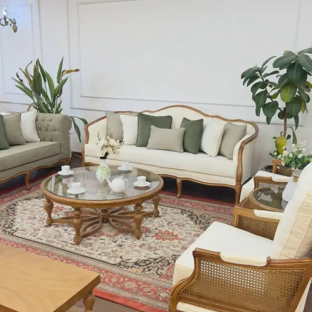 ۴۸مبل کویین چوب راش،تنهاکارخانه تولید کویین درجنوب|مبلمان خانگی و میز عسلی|دوگنبدان, |دیوار