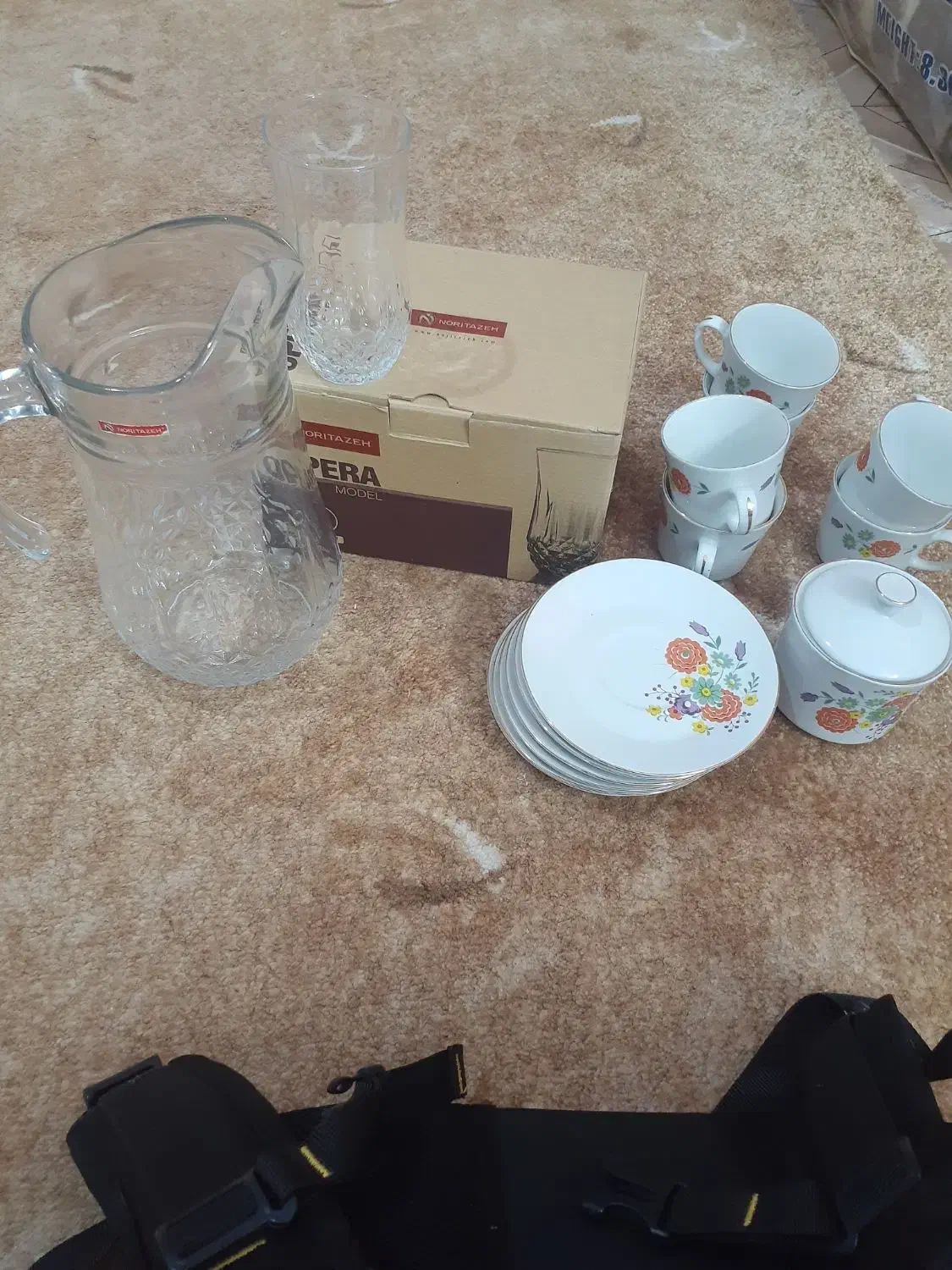 پارچ و لیوان، و ست فنجان و قندان|ظروف سرو و پذیرایی|فردیس, شهرک وحدت|دیوار