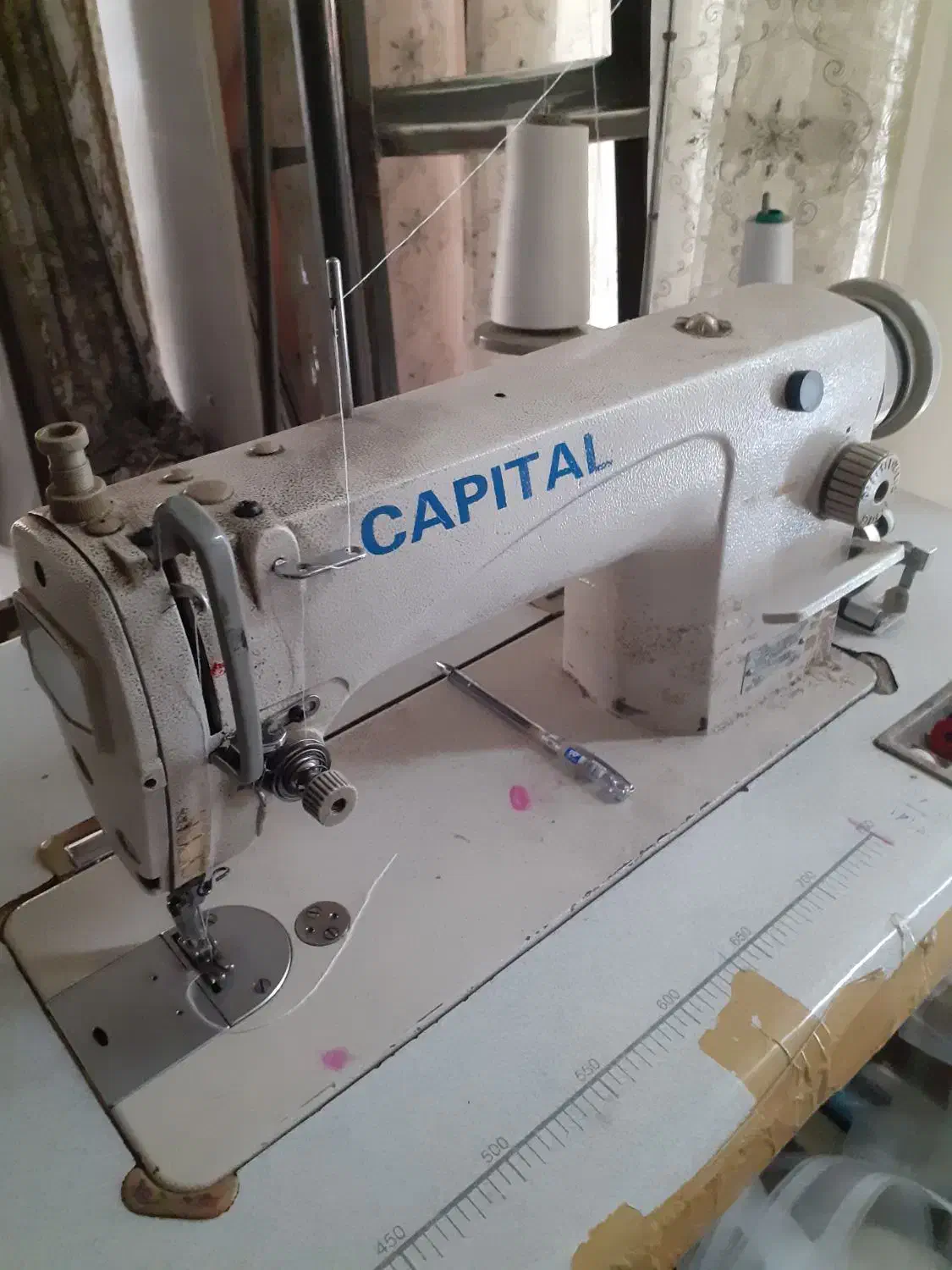 چرخ خیاطی راسته دوز موتور بزرگ|چرخ خیاطی و ریسندگی|خمینی‌شهر, |دیوار