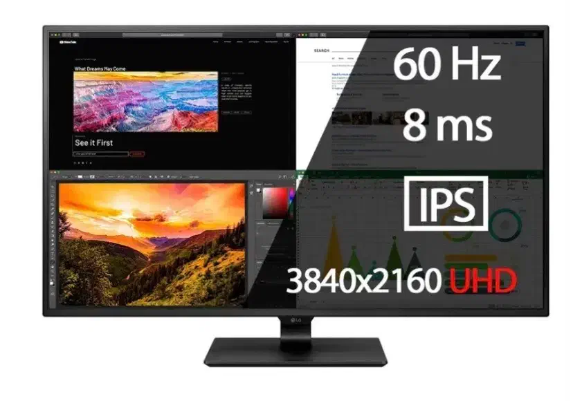 مانیتورفوقحرفهای LG 43UN700 مثل داشتن چندمانیتور|قطعات و لوازم جانبی رایانه|تهران, شهرک آپادانا|دیوار