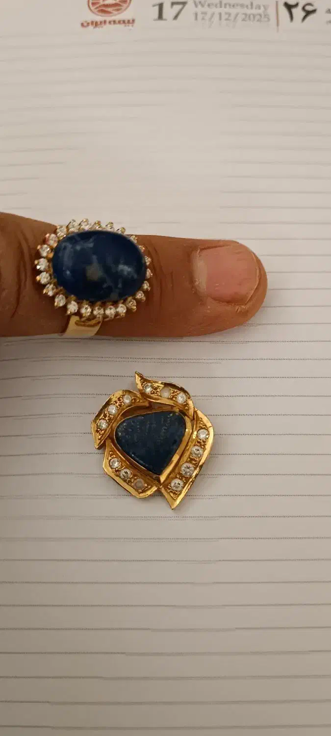 انگشتر و آویز طلا بی نظیر|جواهرات|پردیس, فاز ۳|دیوار