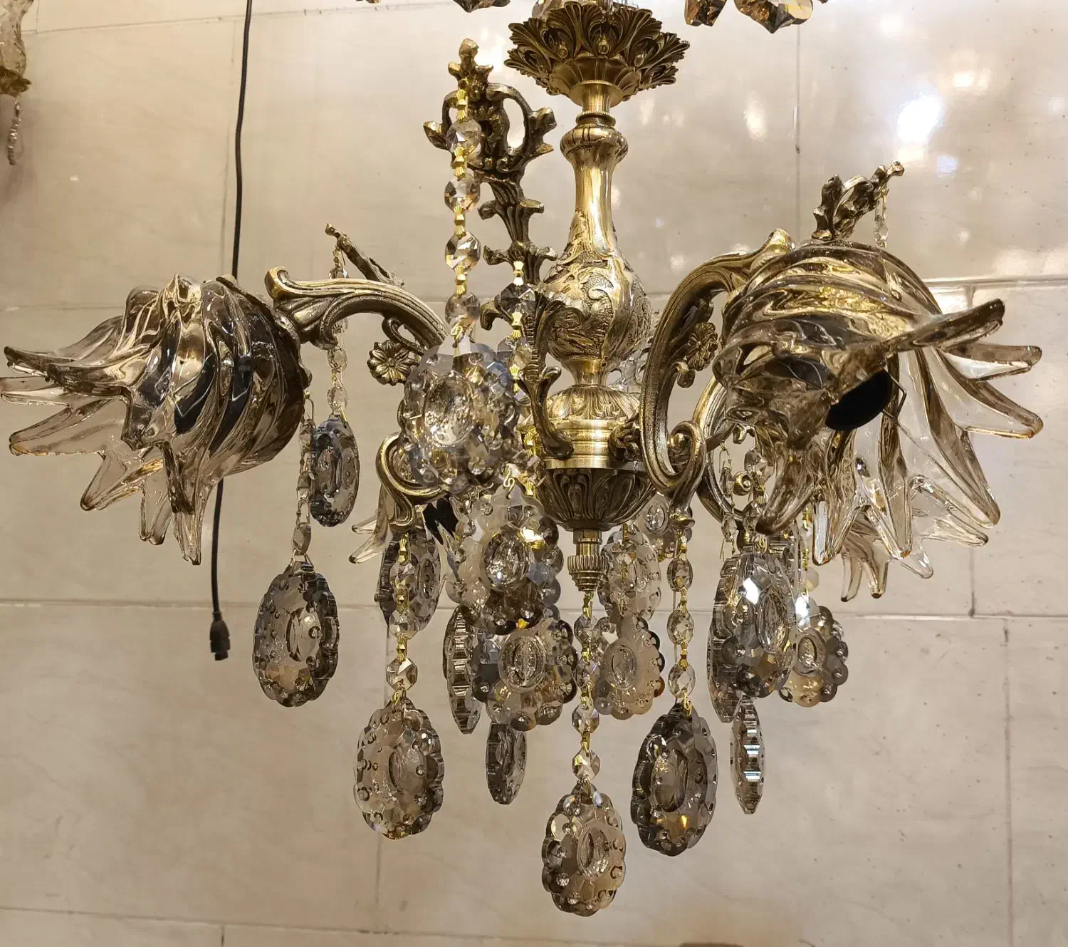 لوستر برنز. مدل واژگون|لوستر و چراغ آویز|قم, خداکرم|دیوار