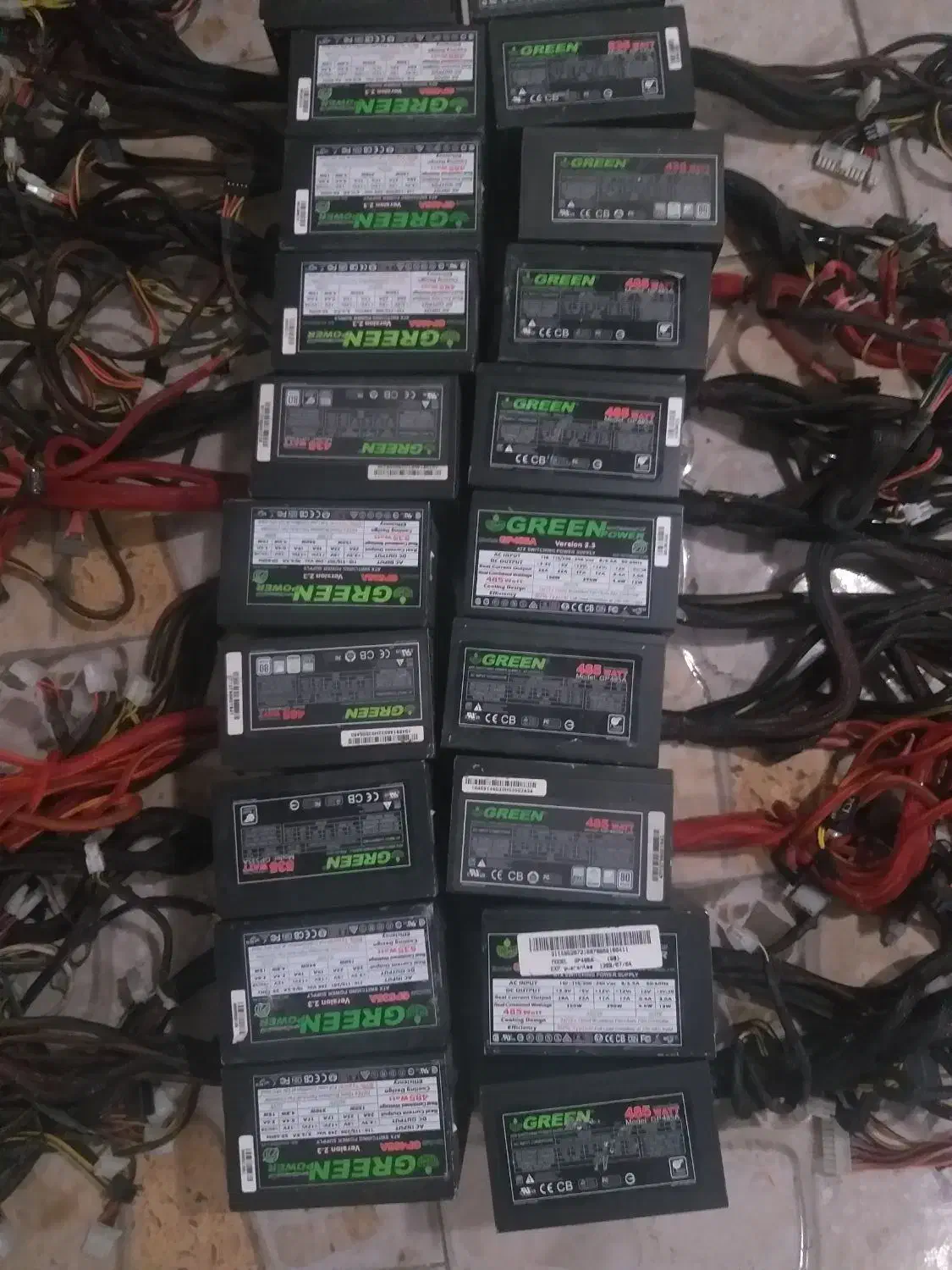 تعدادی پاور گرین نسل جدید ۸ پین دار در انواع توان|قطعات و لوازم جانبی رایانه|تبریز, |دیوار