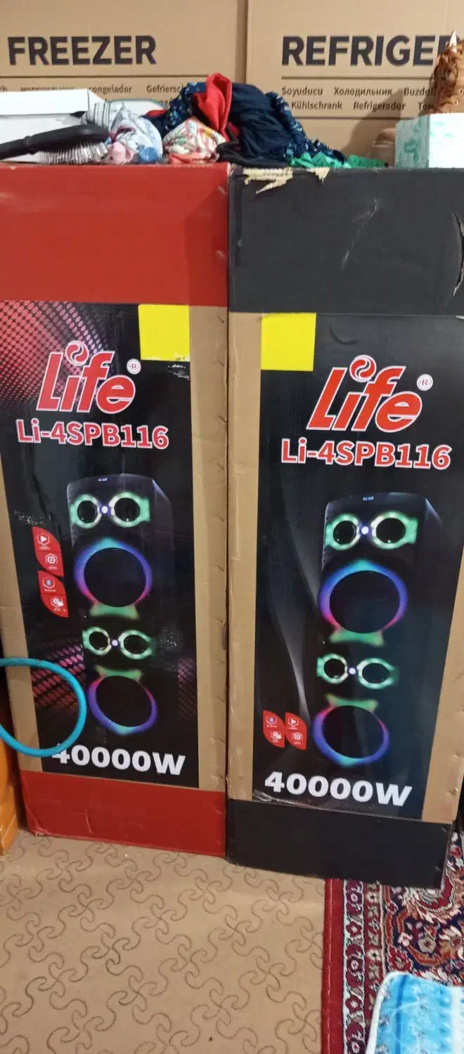 اسپیکر دو قلو لایف 40000وات واقعی|سیستم صوتی خانگی|بهبهان, |دیوار