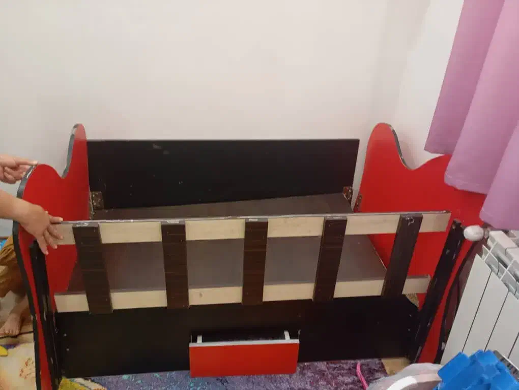 دوعددتخت کودک فروشی|تخت و سرویس خواب|جیرفت, |دیوار