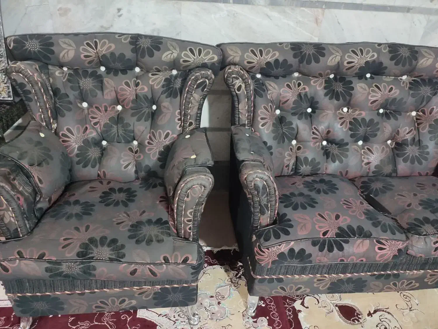 مبل ۷ نفره|مبلمان خانگی و میز عسلی|قم, شهرک امام حسن|دیوار