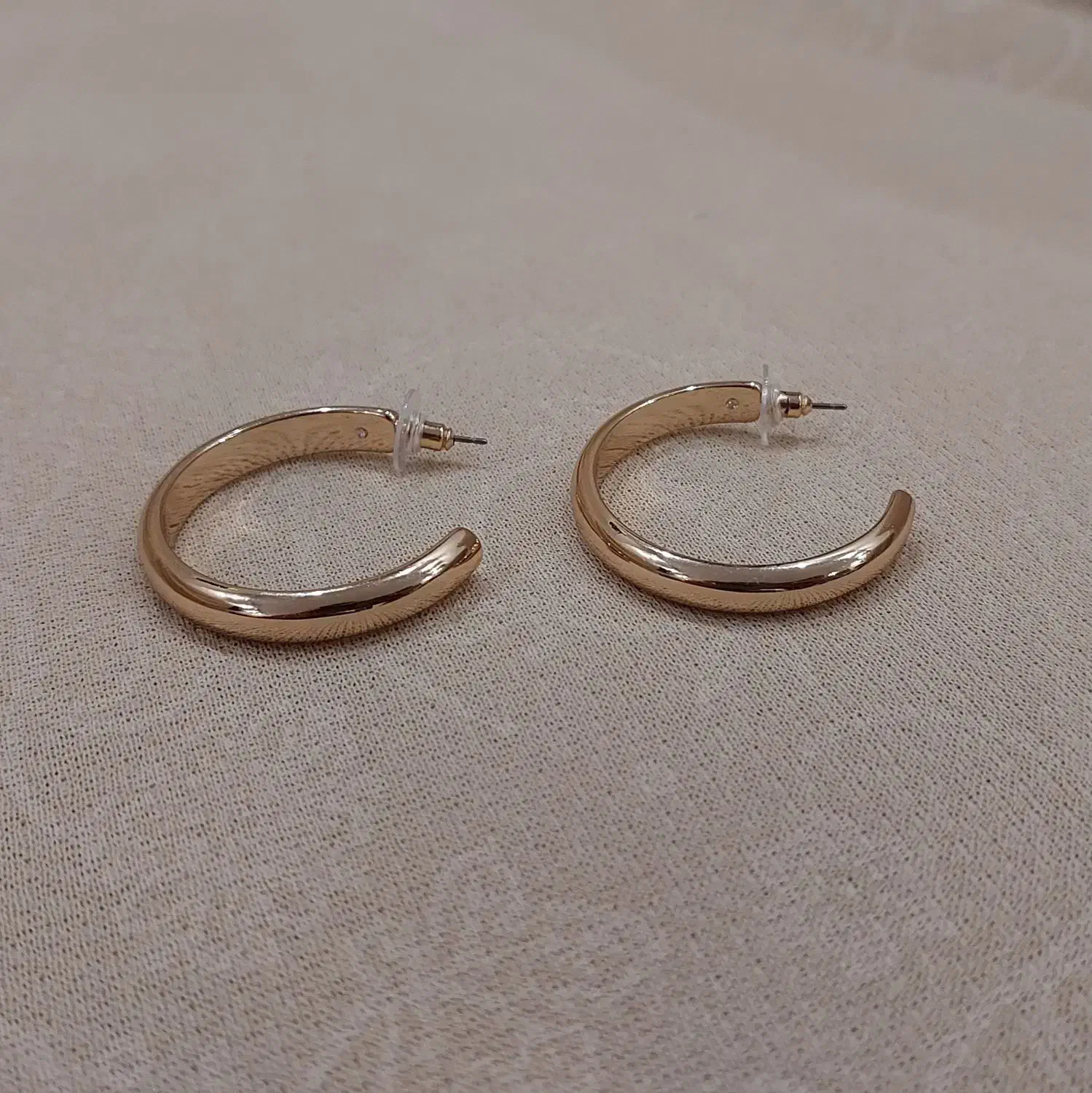 گوشواره حلقه ای آبکاری طلا|بدلیجات|اراک, |دیوار