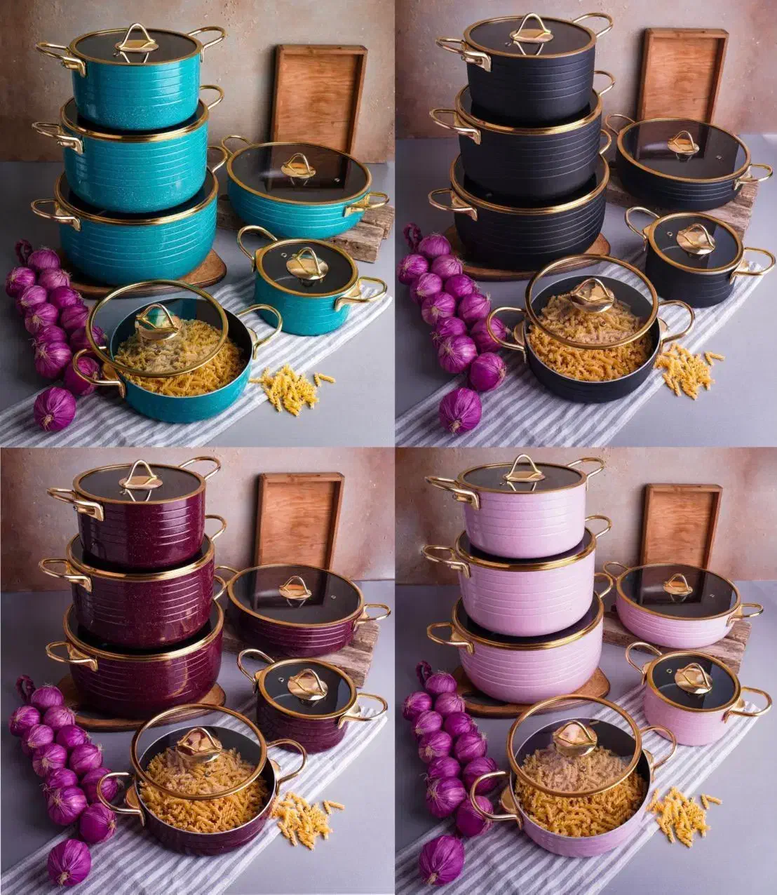 سرویس قابلمه 21پارچه کف سرامیک ترک|ظروف پخت‌وپز|بروجرد, |دیوار