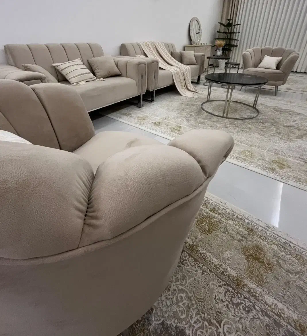 مبل صدفی ۷ نفره|مبلمان خانگی و میز عسلی|زنجان, |دیوار