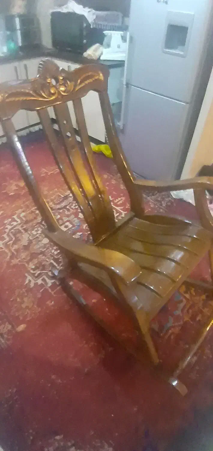 صندلی راحتی چوبی درحد نو|مبلمان خانگی و میز عسلی|اهواز, شهرک دانشگاه|دیوار