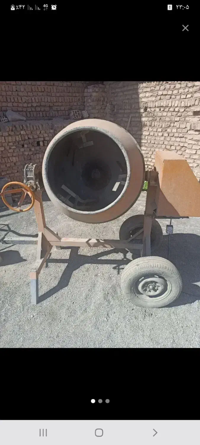 میکسر بتن درحدنو ۴۵۰لیتری ودستگاه بلوکه زن جنس خوب|مصالح و تجهیزات ساختمان|بیرجند, |دیوار