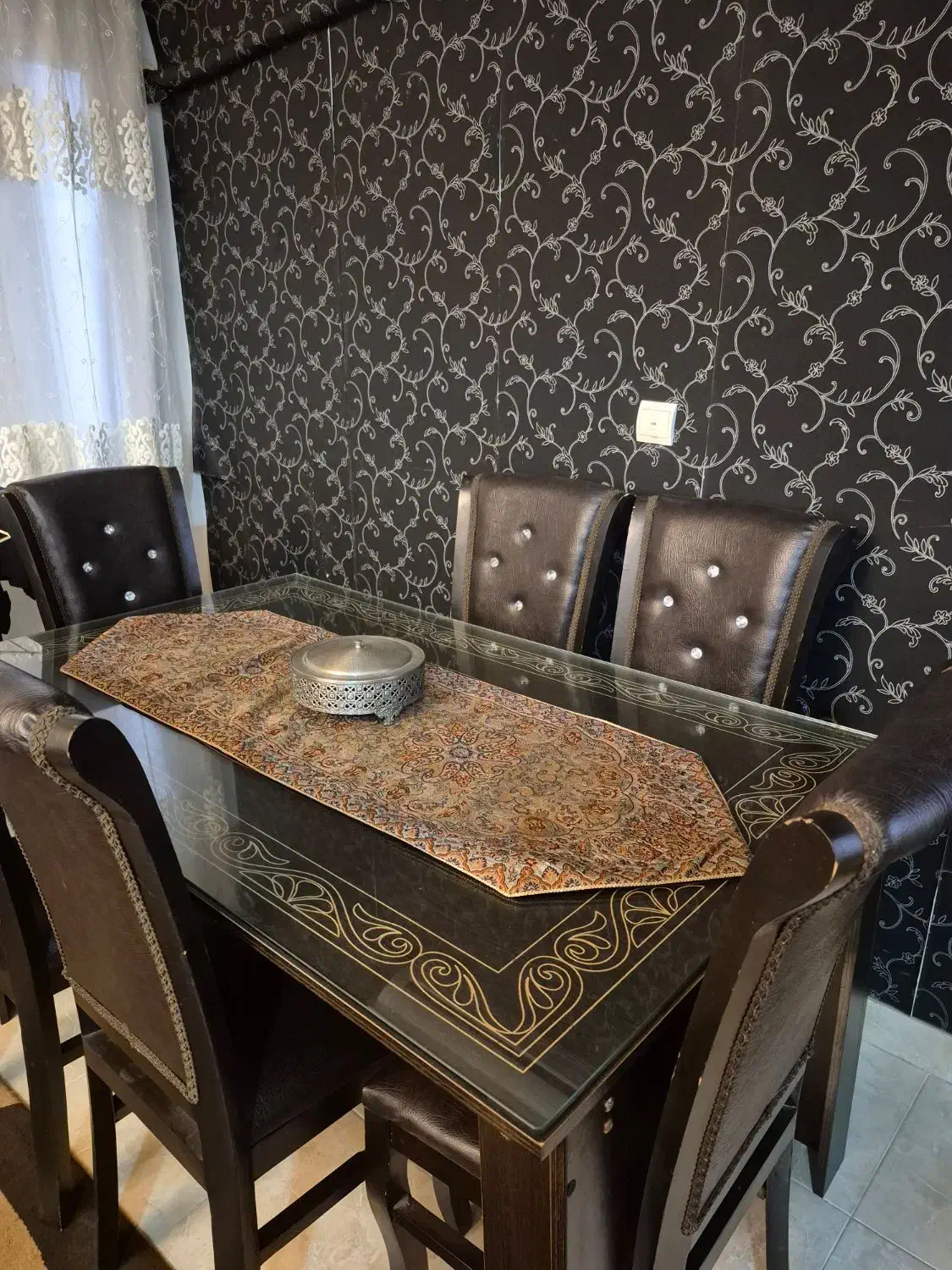 نهارخوری 6 نفره|میز و صندلی غذاخوری|نوشهر, |دیوار