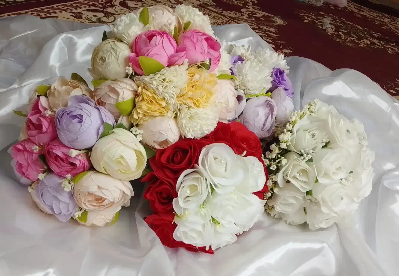 گل عروس|گل مصنوعی|حمیدیه, |دیوار