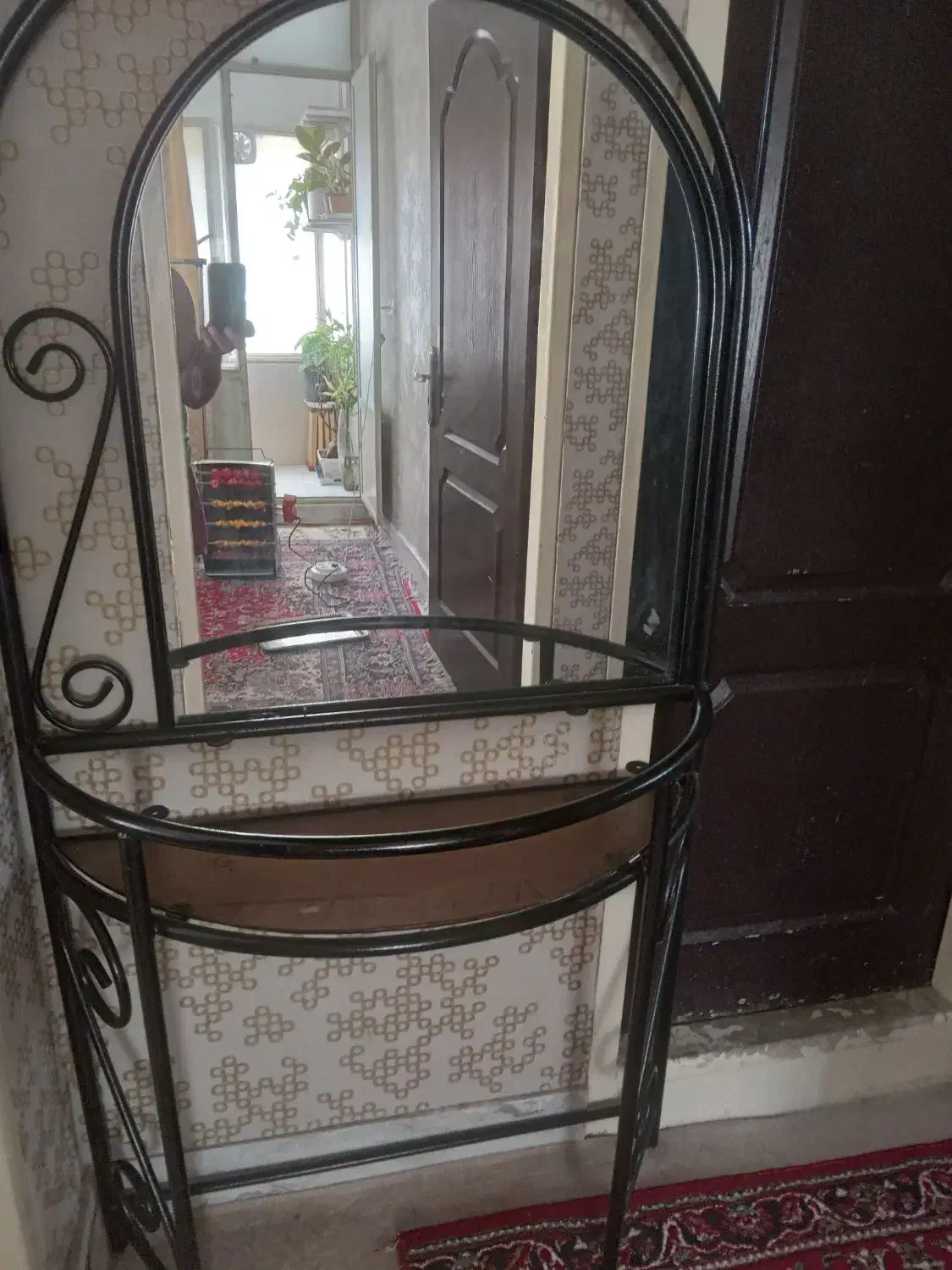 میز آرایش فرفورژه|بوفه، ویترین، کنسول|سمنان, |دیوار