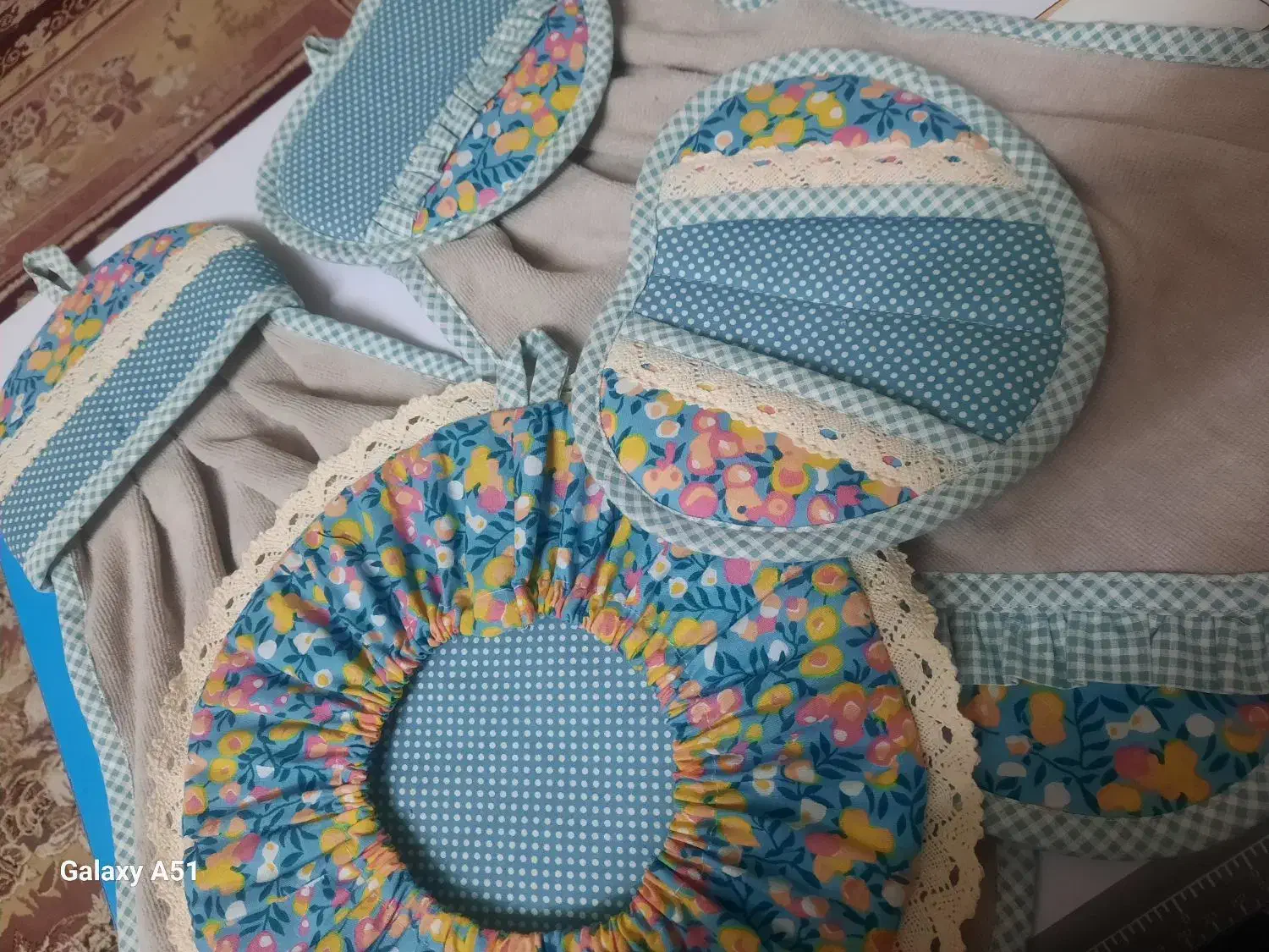 دمکنی و دستگیره|سفره، حوله، دستمال آشپزخانه|قم, زند آباد|دیوار