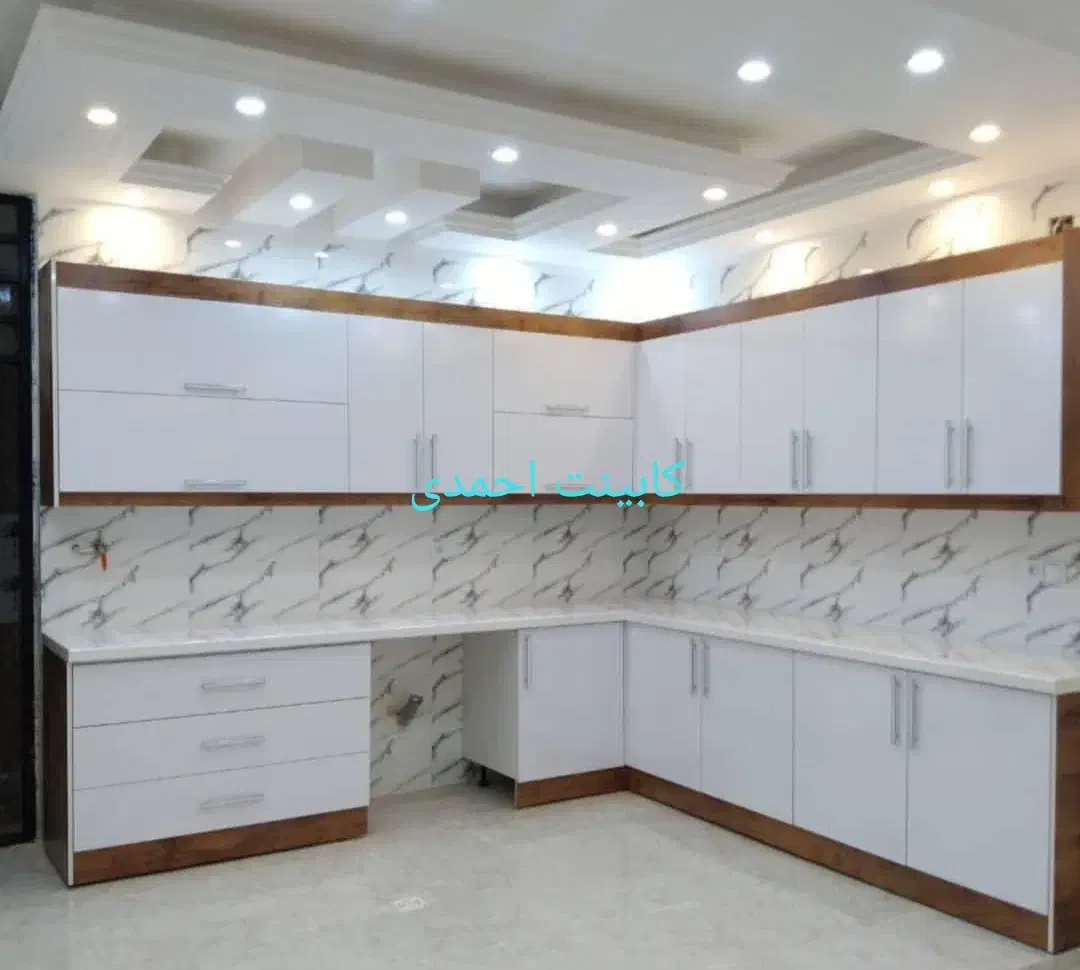 کابینت دو رنگ جدید کد n850|مصالح و تجهیزات ساختمان|لشت نشا, |دیوار