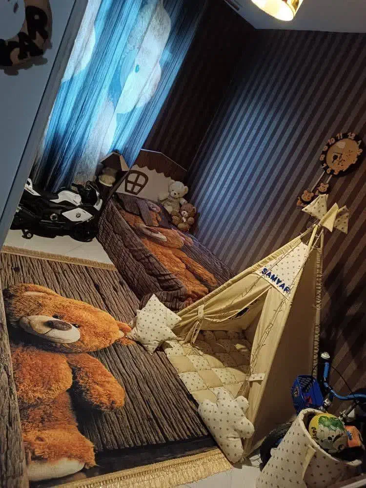 سرویس خواب کودک کاملا مناسب سیسمونی نو و شیک|تخت و سرویس خواب|اسلامشهر, شهرک واوان|دیوار