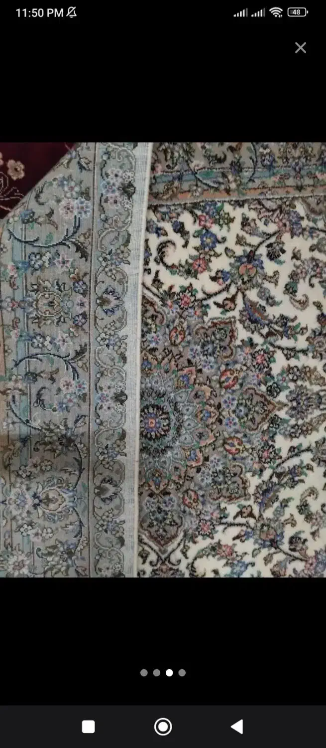 دو فرش دستبافت و یک تابلو فرش|فرش|کاشان, سلطان امیر احمد|دیوار