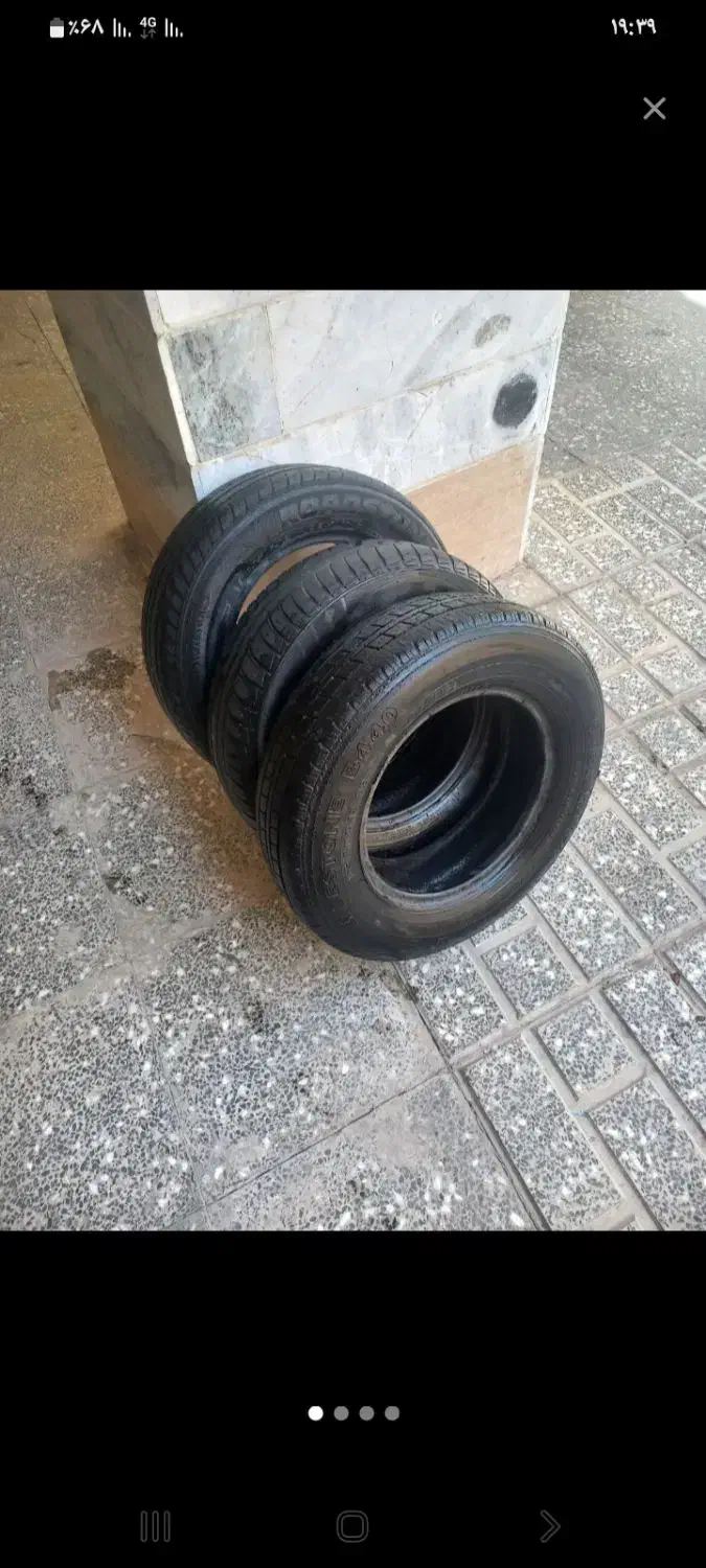۳ حلقه لاستیک ۱۴ پژو|قطعات یدکی و لوازم جانبی|محمدشهر, ولدآباد|دیوار