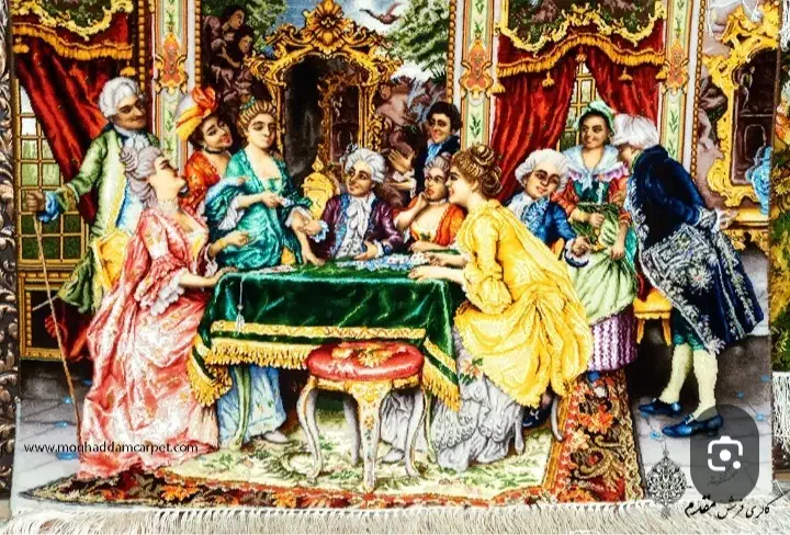 نقشه نمونه نخ|تابلو فرش|کرمانشاه, |دیوار