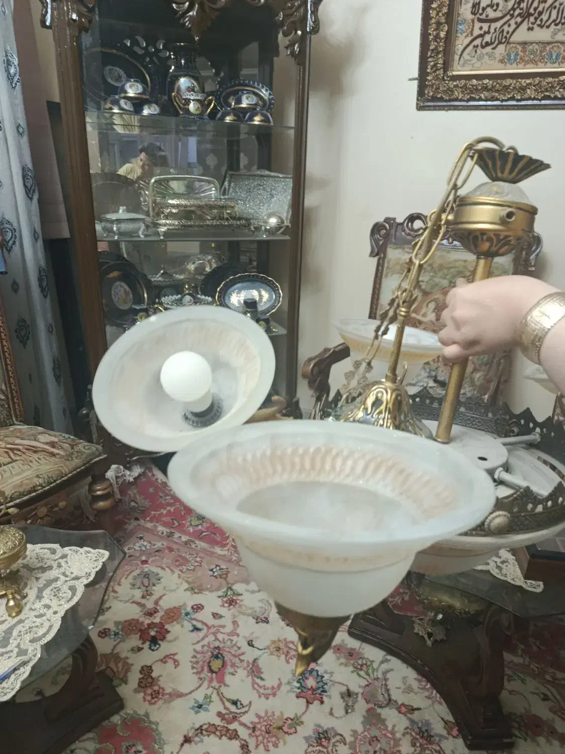 لوستر|لوستر و چراغ آویز|تبریز, |دیوار