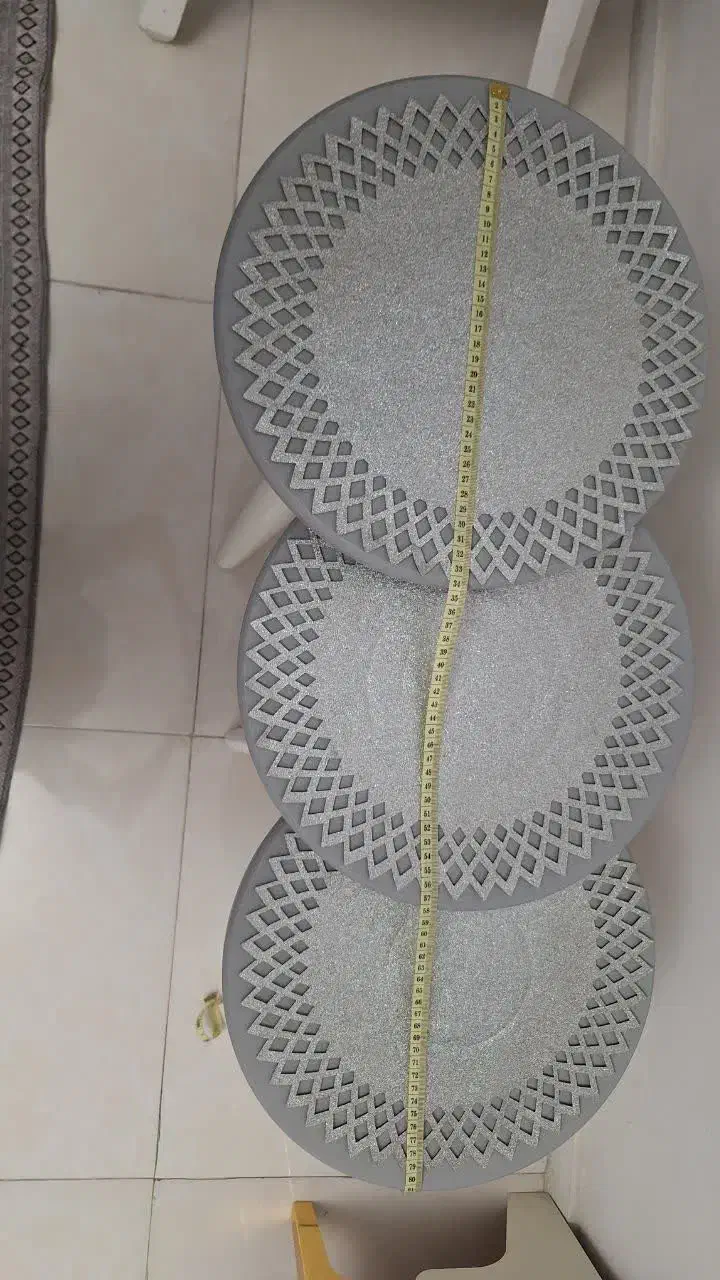 عسلی 3 تایی طوسی|مبلمان خانگی و میز عسلی|کرج, حیدرآباد|دیوار