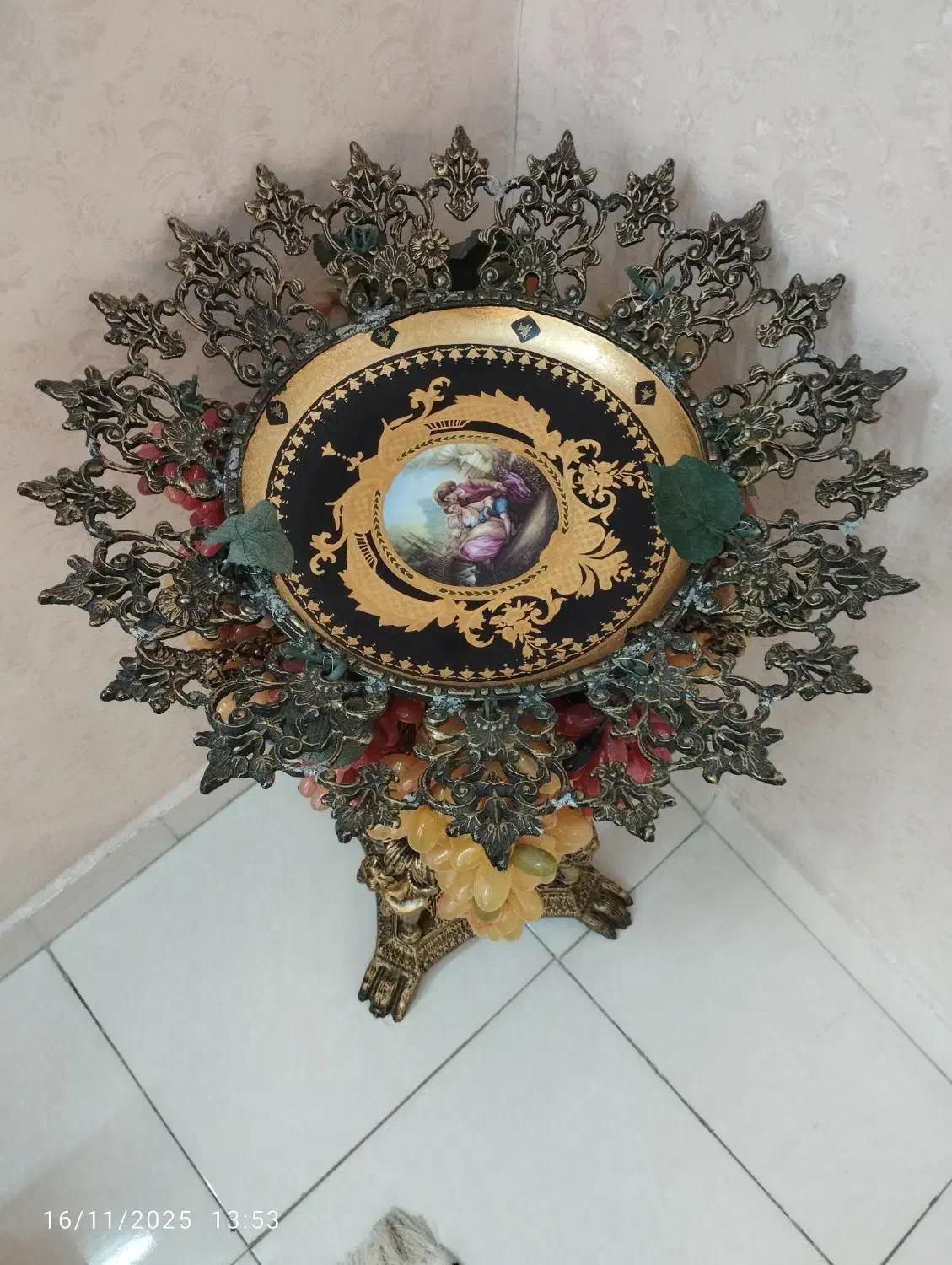 کنار سالنی برنجی میوه خوری شیک|صنایع دستی و سایر لوازم تزئینی|ری, منصوریه منگل|دیوار