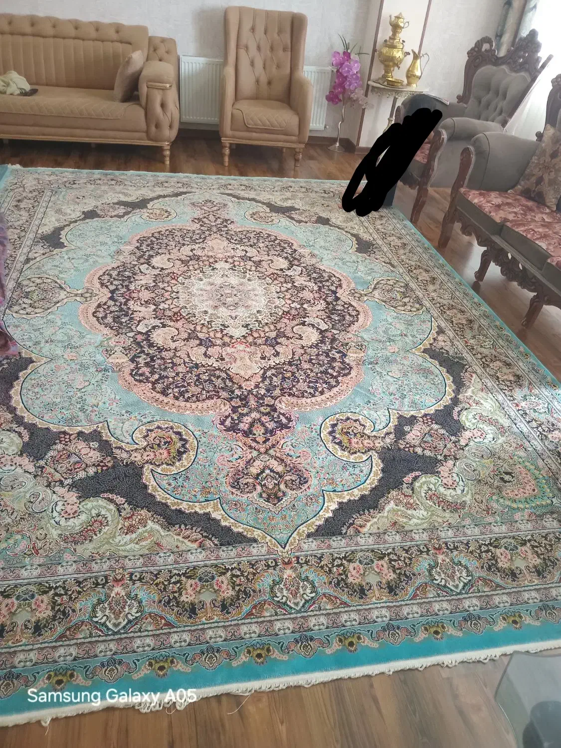 فرش ۱۲متری در حد نو|فرش|میاندوآب, |دیوار