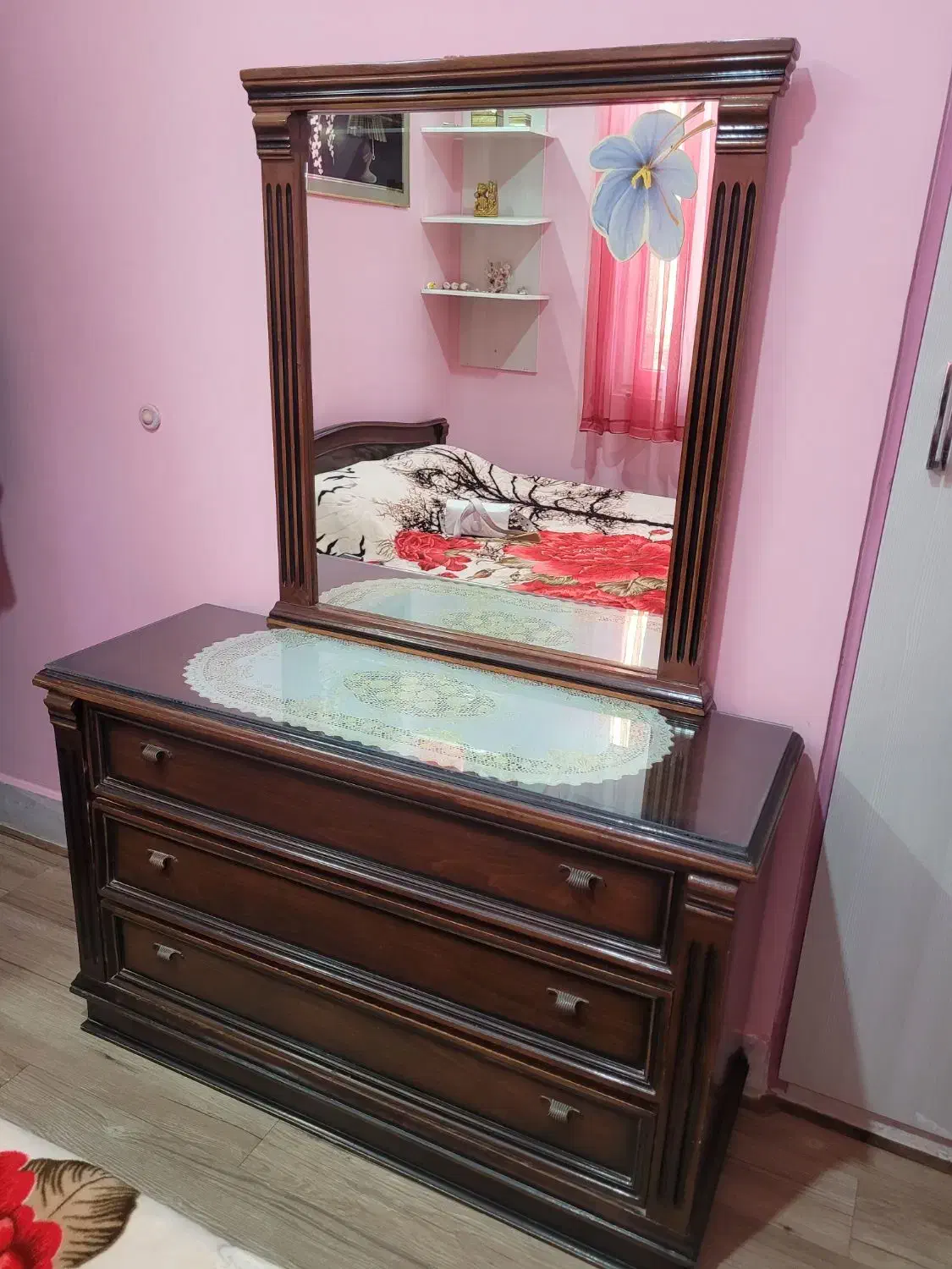 فروش سرویس خواب چوب اصل بدون روکش|تخت و سرویس خواب|سبزوار, همت|دیوار