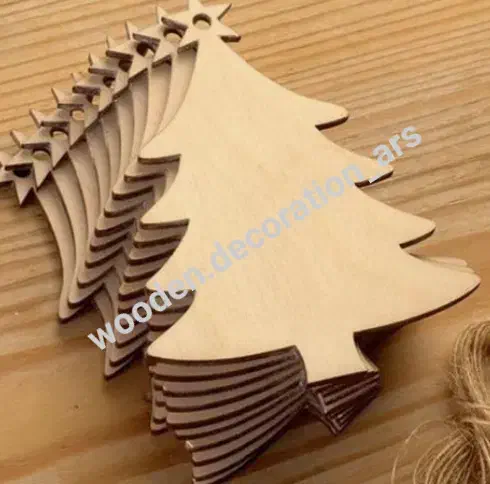 آویزهای چوبی درخت کاج|صنایع دستی و سایر لوازم تزئینی|تهران, مجیدیه|دیوار