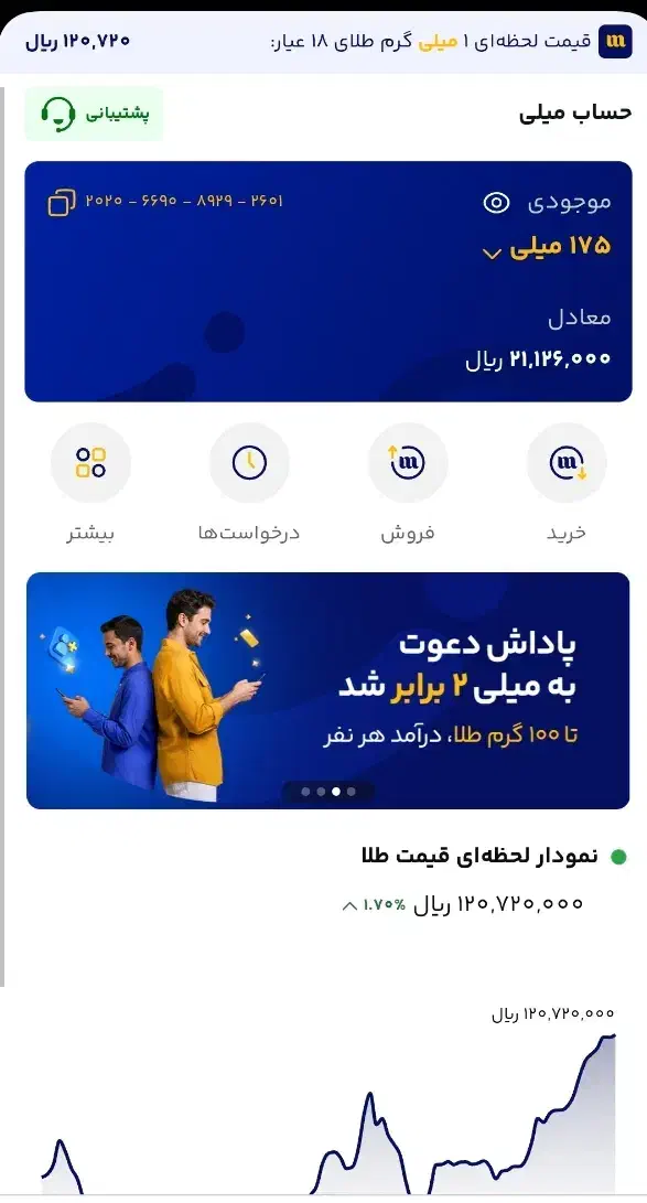 میلی گلد هدیه پول رایگان بگیرید|کارت هدیه و تخفیف|مشهد, شهید قربانی|دیوار