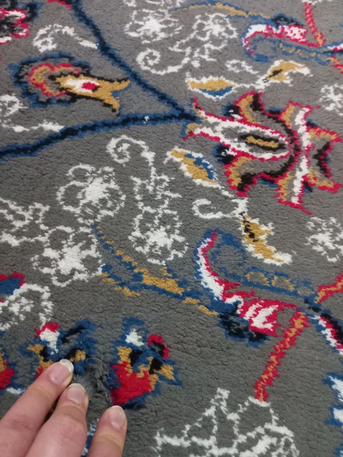 فرش6متری رنگ طوسی|فرش|کرمانشاه, |دیوار