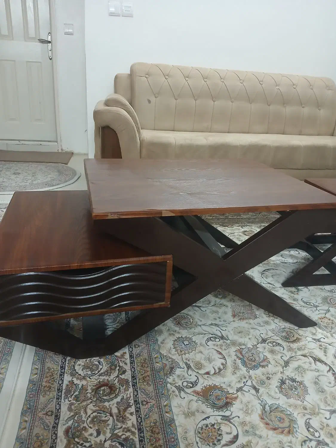 میزجلومبلی وعسلی|مبلمان خانگی و میز عسلی|شاهین‌شهر, شهرک ردانی پور|دیوار