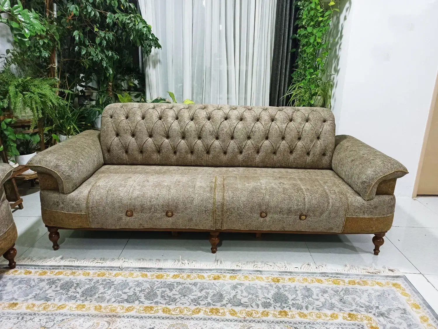 مبل 8نفره تخت خوابشو شو مکانیزه  همراه با ضمانت|مبلمان خانگی و میز عسلی|مشهد, صیاد شیرازی|دیوار