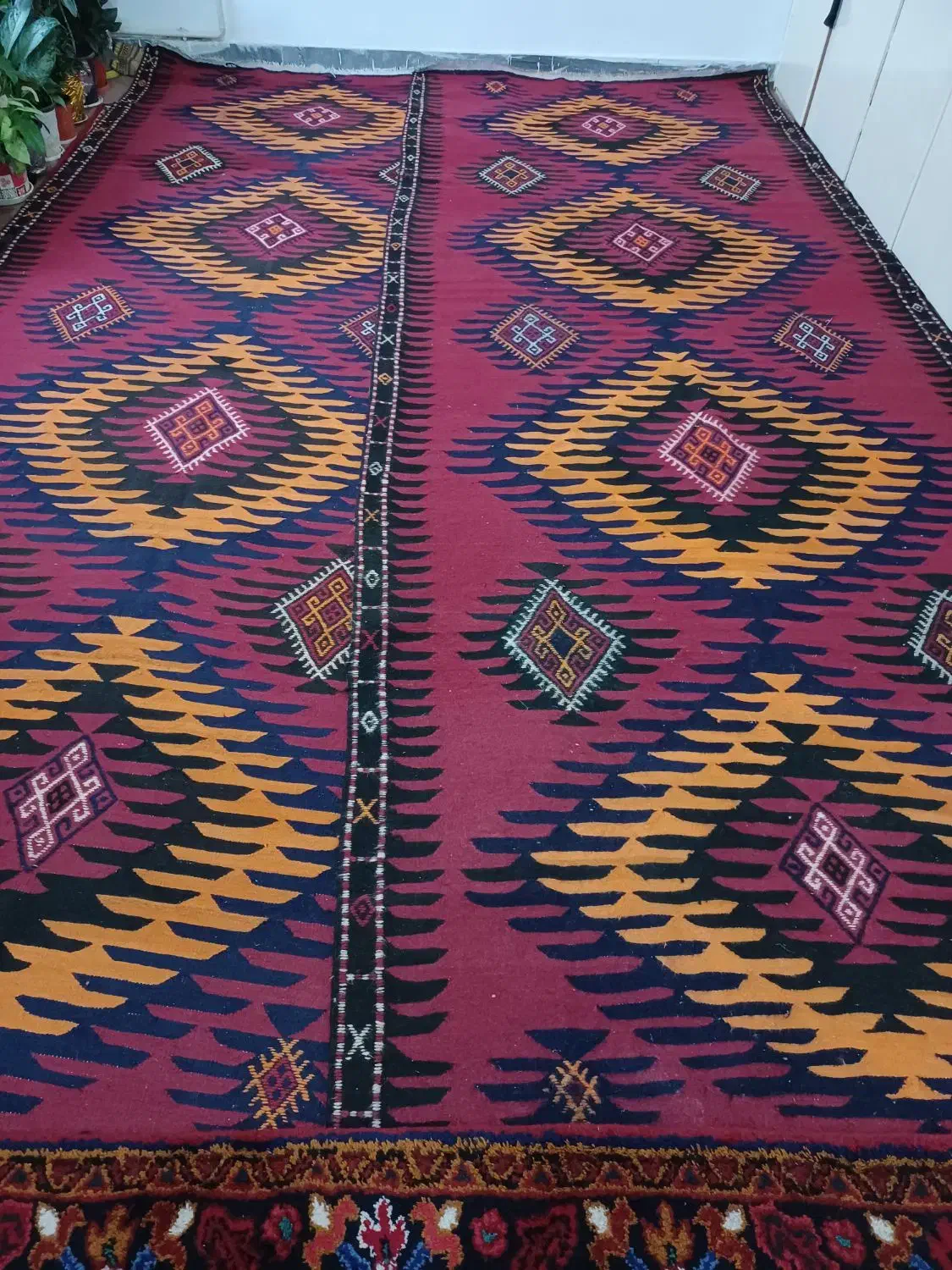 گلیم دستبافت گیاهی قدیمی|گلیم، جاجیم، گبه|تهران, ترمینال غرب|دیوار