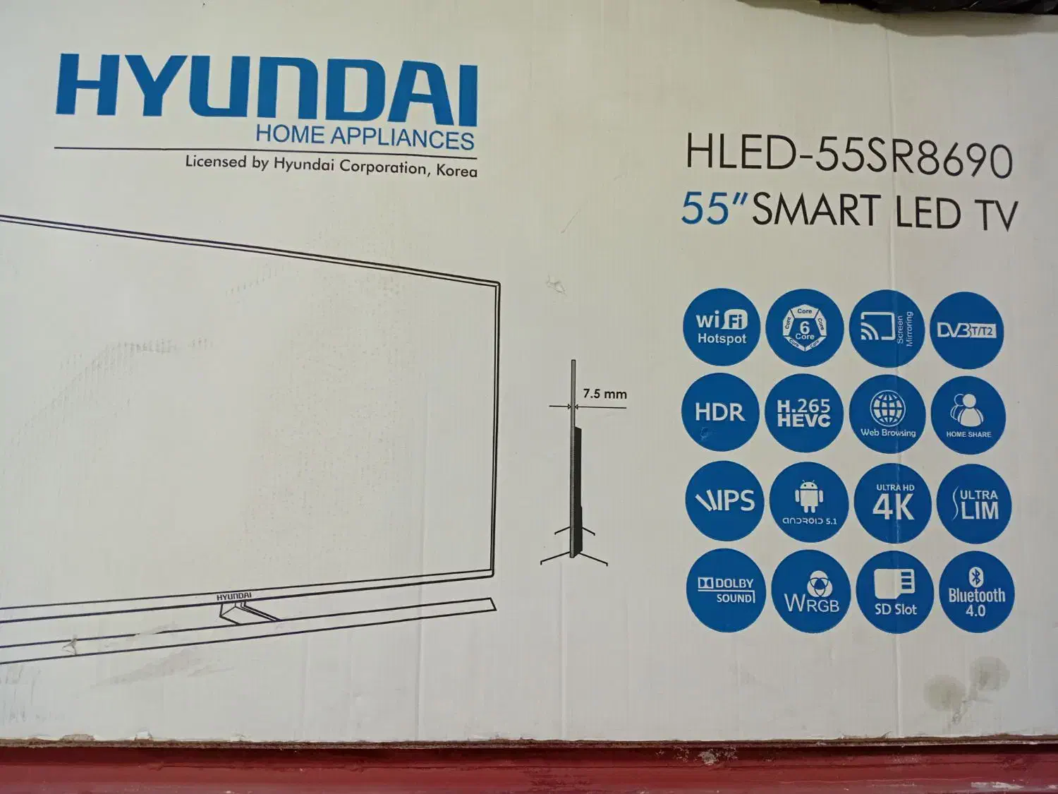 فروش تلویزیون ۵۵ اینچ|تلویزیون و پروژکتور|دورود, |دیوار