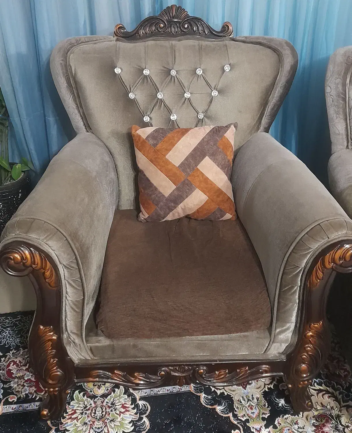 مبل نیمه راحتی سالم|مبلمان خانگی و میز عسلی|قم, بنیاد|دیوار