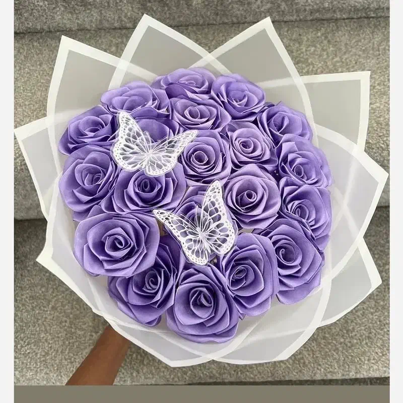 دسته گل ربانی یاسی|گل مصنوعی|شیروان (خراسان), |دیوار