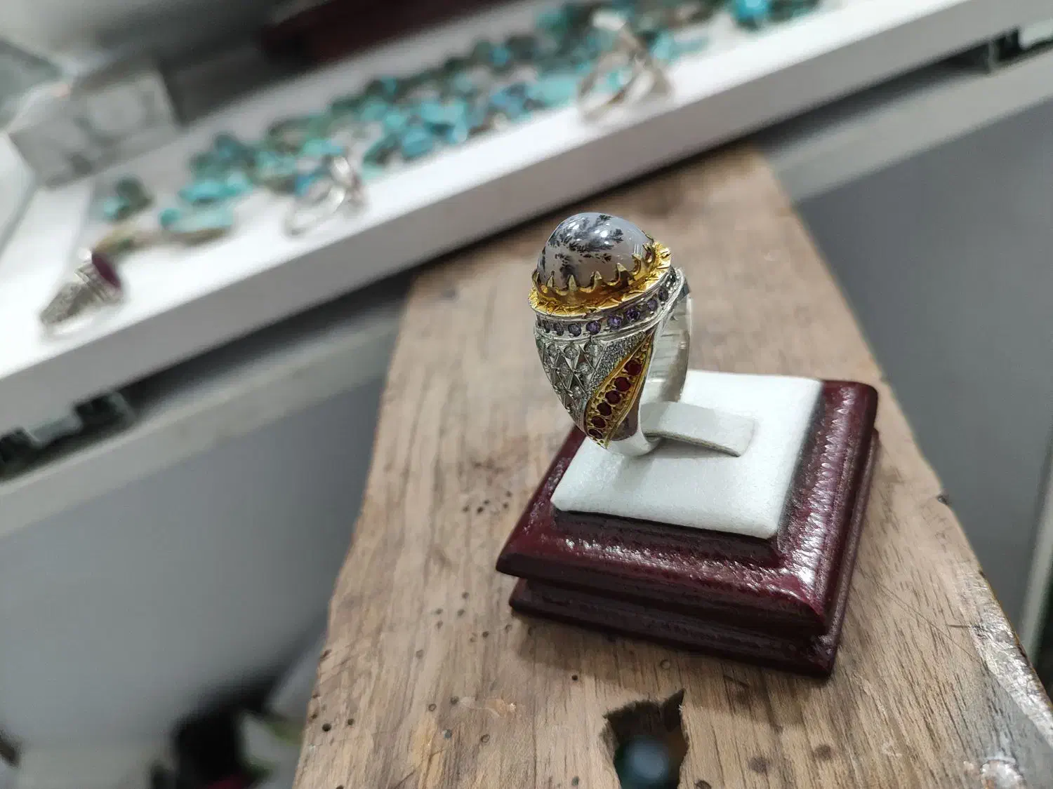 انگشتر شجر و یاقوت|زیورآلات و اکسسوری|سیرجان, |دیوار