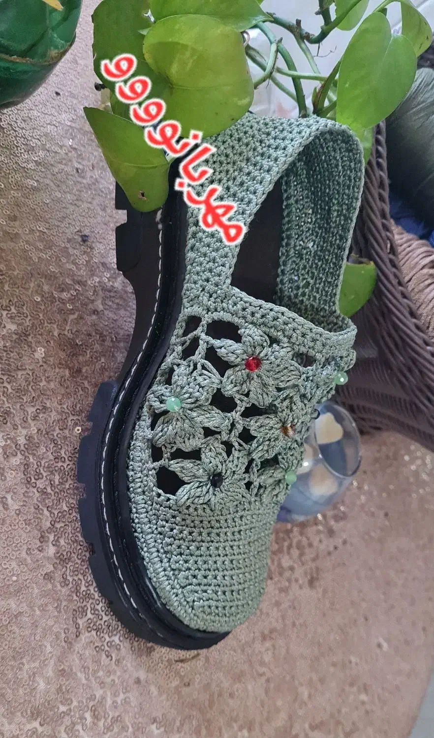 انواع کفش و صندل دستبافت ضمانتی|کیف، کفش، کمربند|دورود, |دیوار