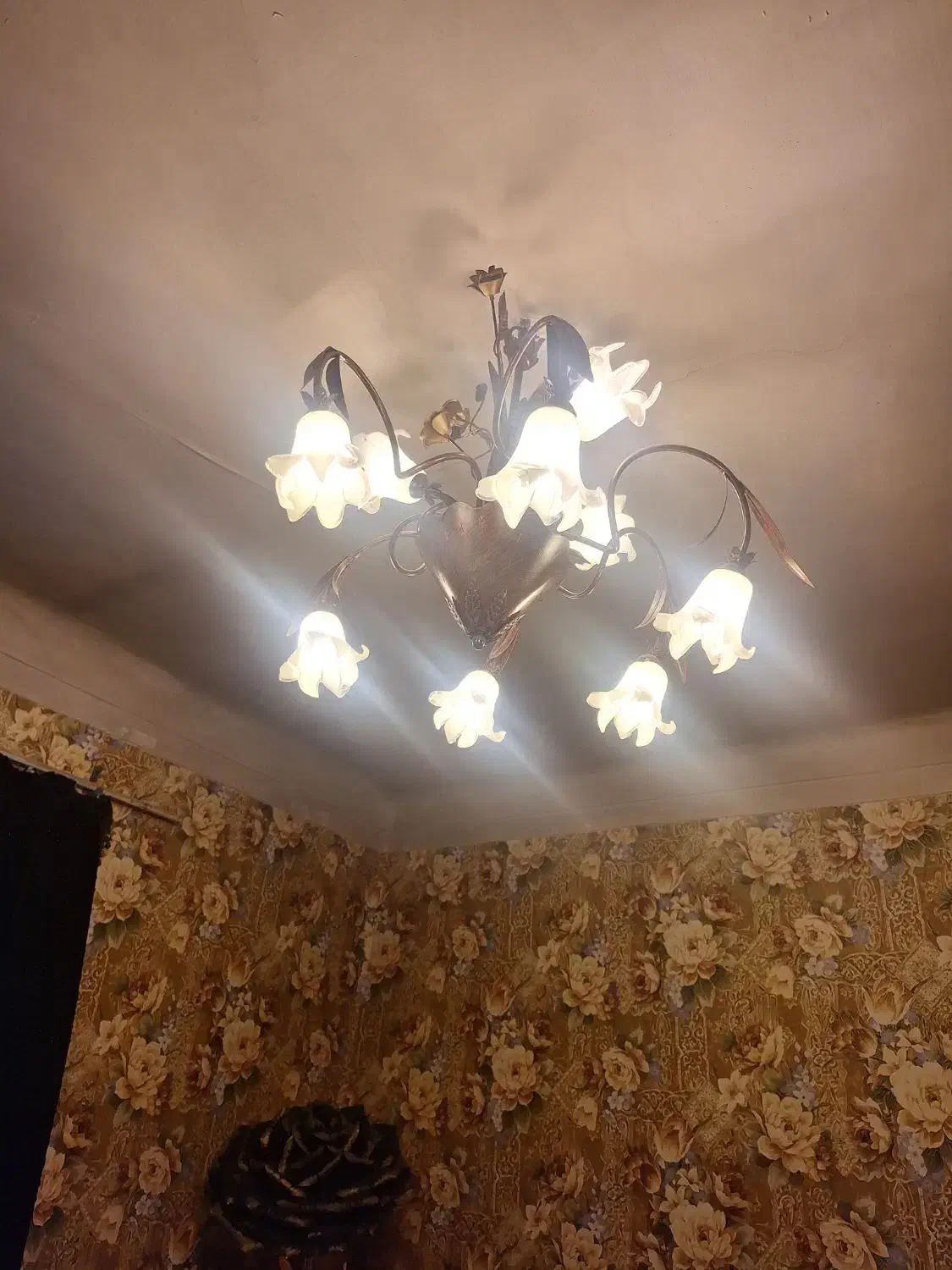 دوجفت لوستر گل لاله|لوستر و چراغ آویز|تهران, انبار نفت|دیوار