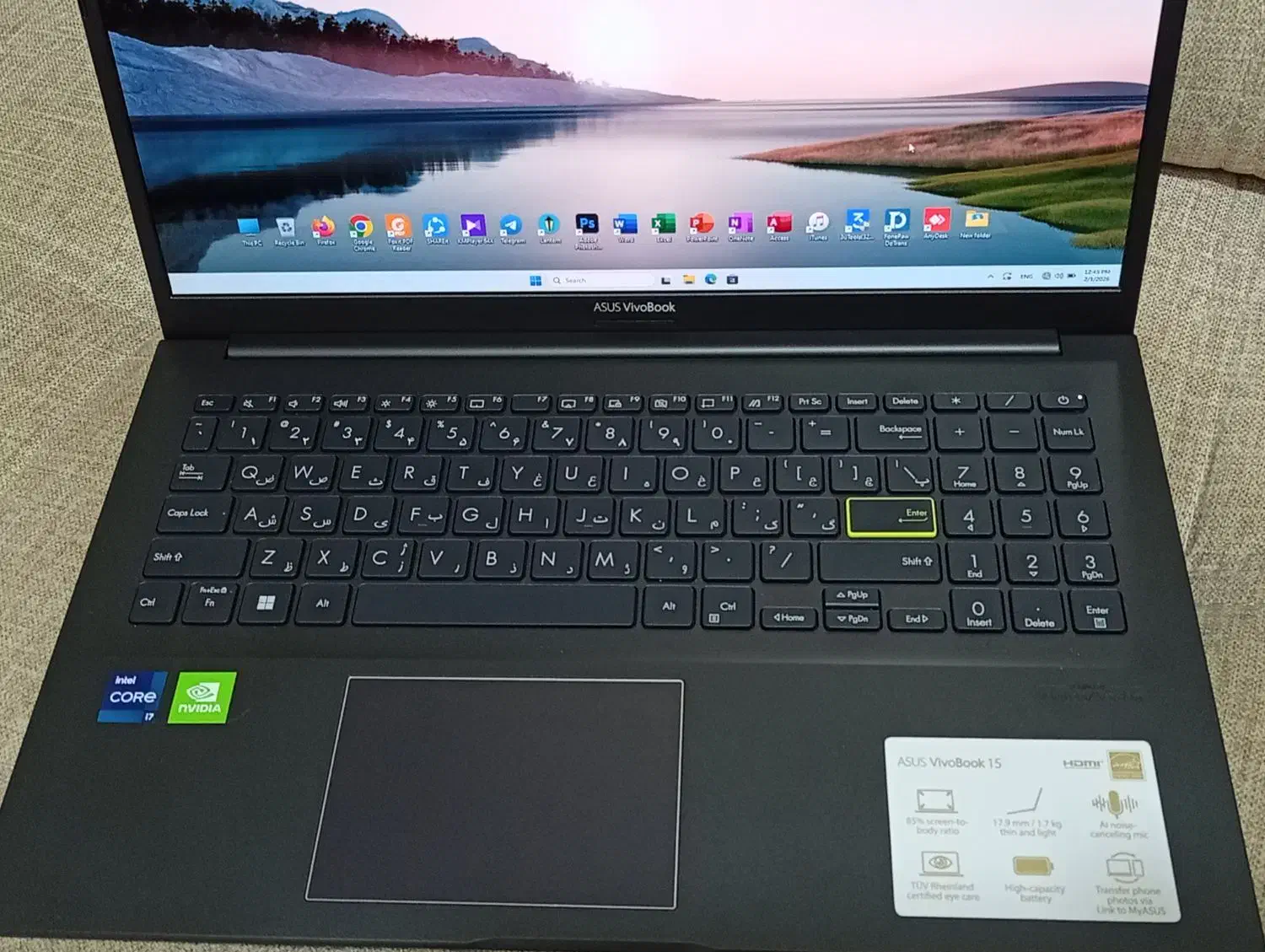 لپ تاپ مدل ASUS Vivobook15|رایانه همراه|گرگان, |دیوار