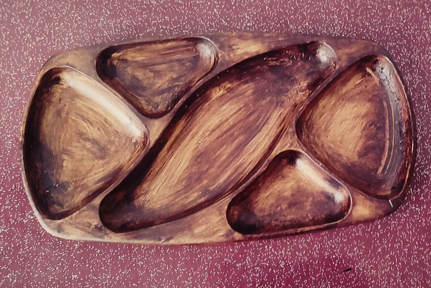 ظروف پذیرایی سنگ مصنوعی با طرح چوب بینظیر|ظروف سرو و پذیرایی|ارژن, |دیوار