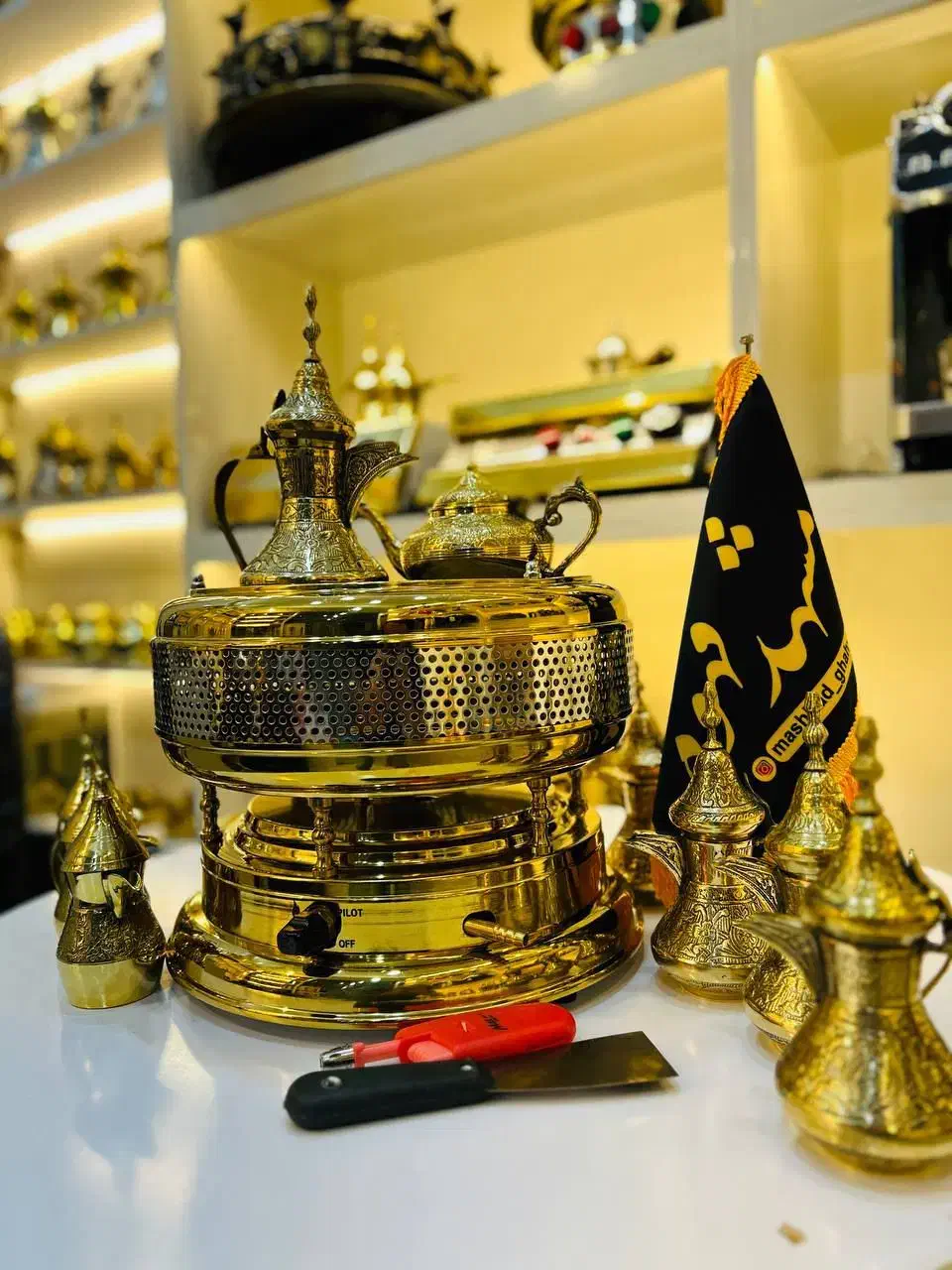 منقل شنی گازی طعم اصیل قهوه عربی، ترک و چای|سماور، چای‌ساز، قهوه‌ساز|بندر گناوه, |دیوار