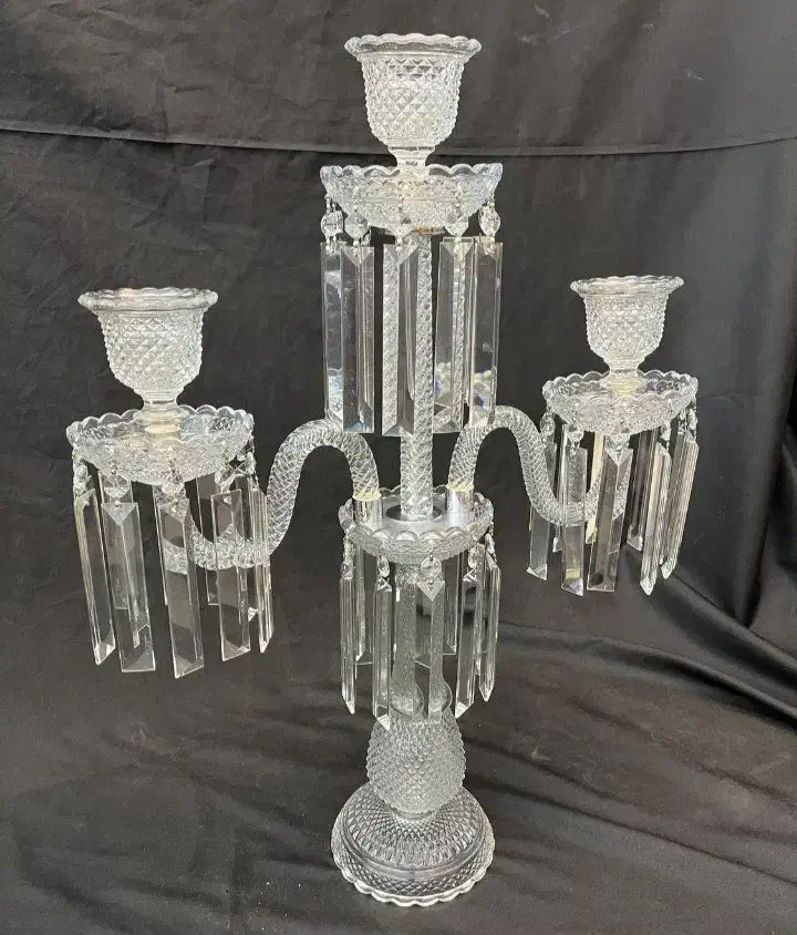 شمعدان سه شاخه باکارات|لوستر و چراغ آویز|ملایر, |دیوار