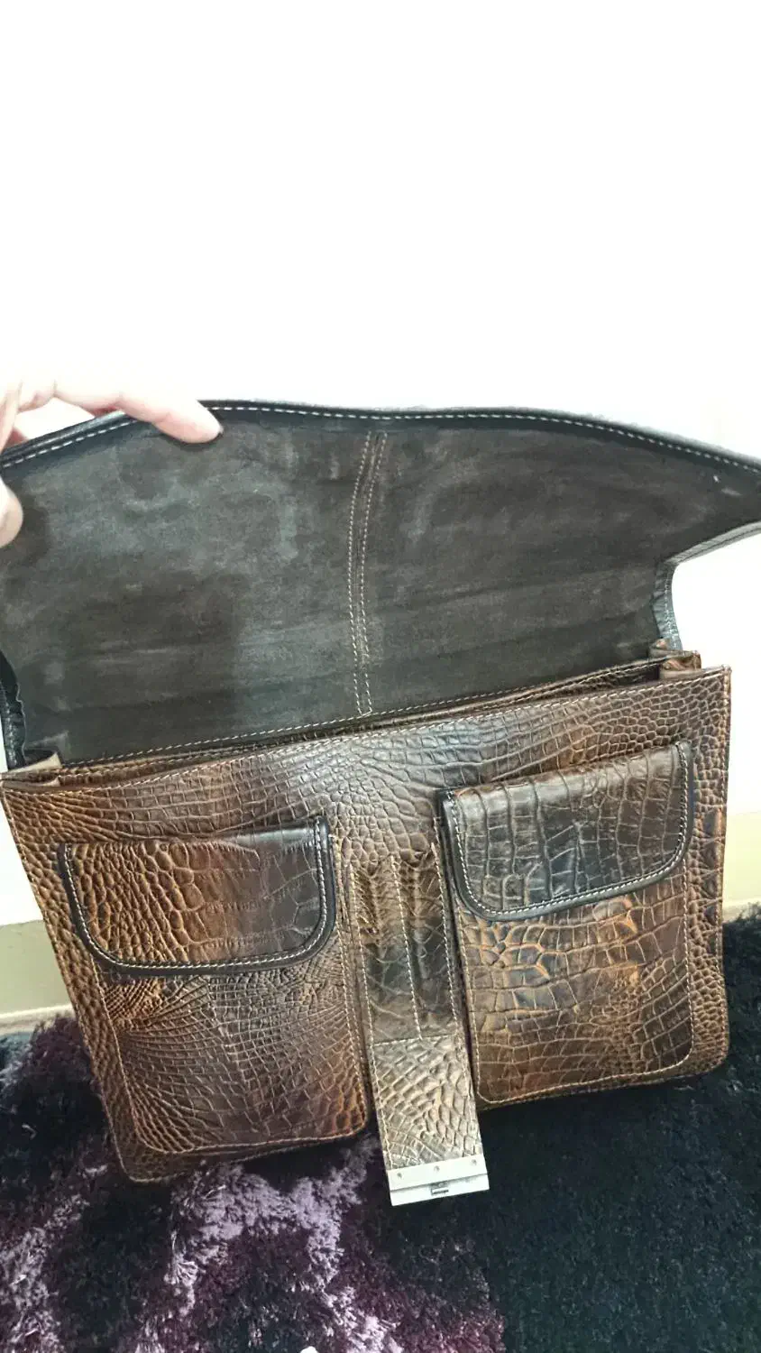 کیف اداری چرم بوفالو|کیف، کفش، کمربند|اهواز, شهرک نفت|دیوار