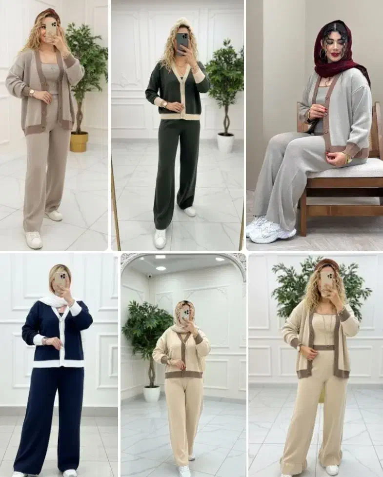 لباس دوتیکه بافت پلنگی و لباس بافت سه تیکه|لباس|تهران, فرودگاه مهرآباد|دیوار